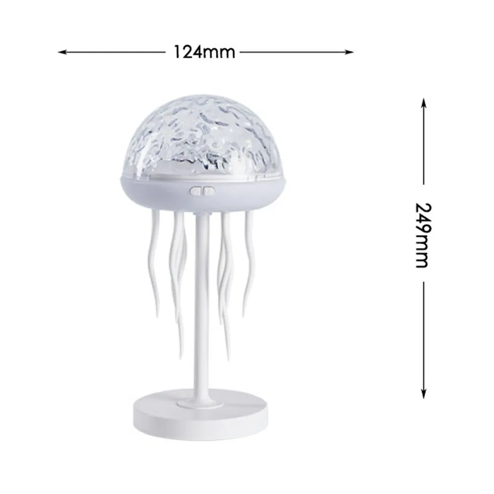 Good Quality Jellyfish Shape Dimmable Night Light Wave Pattern Projector Atmosphere Lamp with Remote for Bedroom