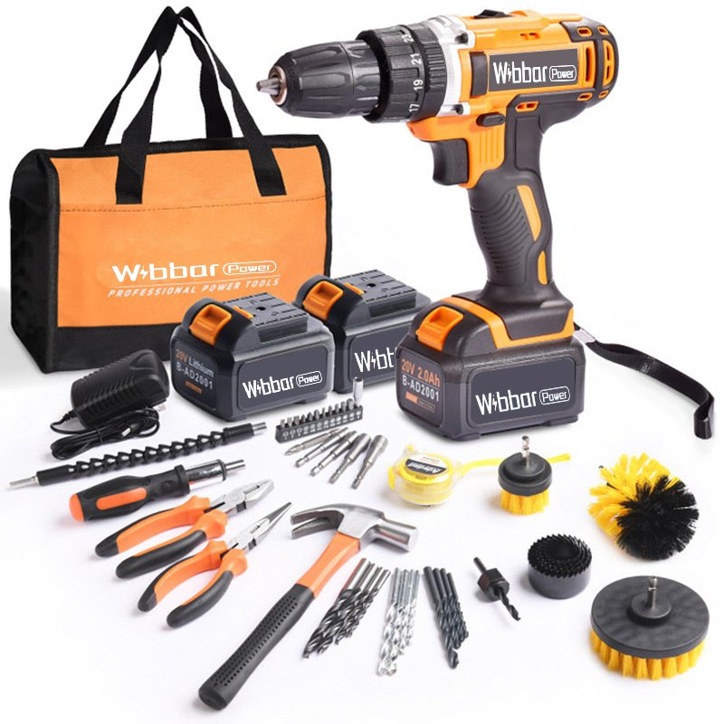 Аккумуляторная дрель-шуруповерт с ударным механизмом, 2 скорости