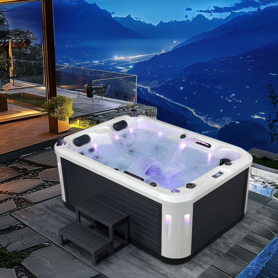 Уличная акриловая ванна-джакузи DEWO для 4-6 человек