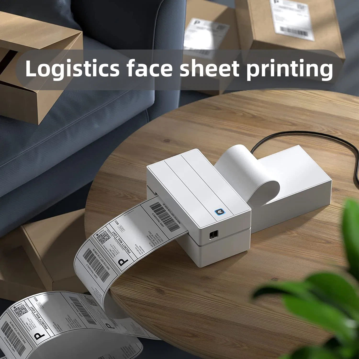 Custom Direct Thermal Barcode Label Stickers for Easy Printing