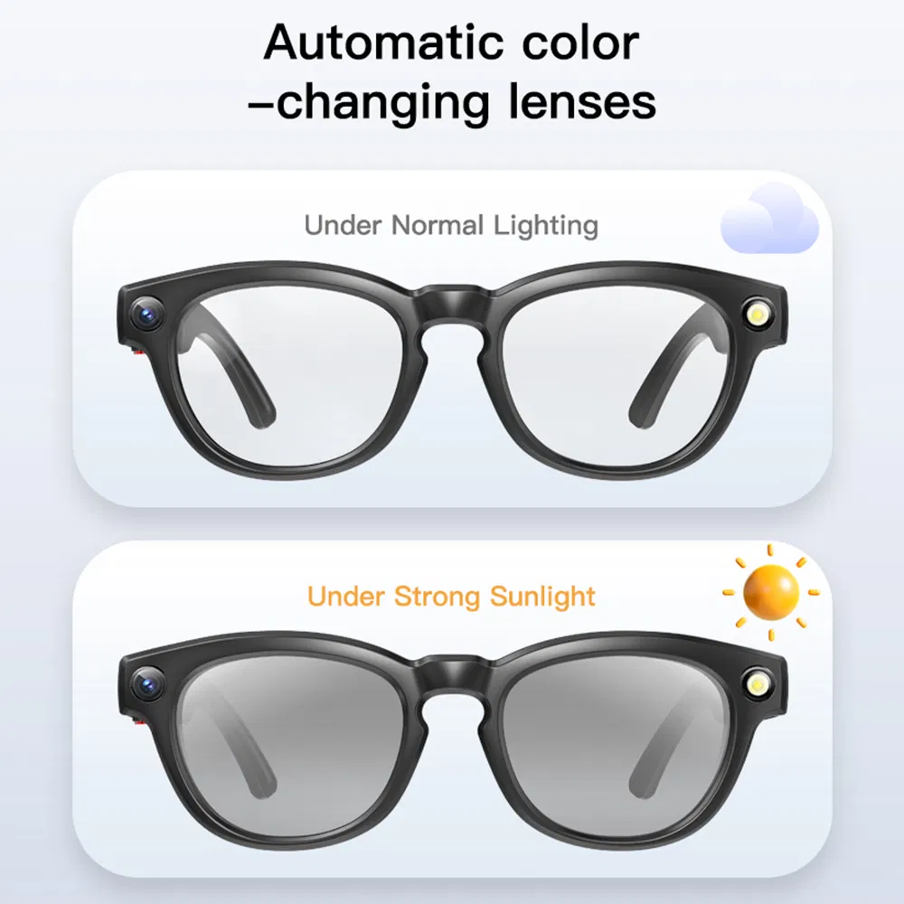 Умные очки Q8 Ai Translator с камерой 8МП и Bluetooth