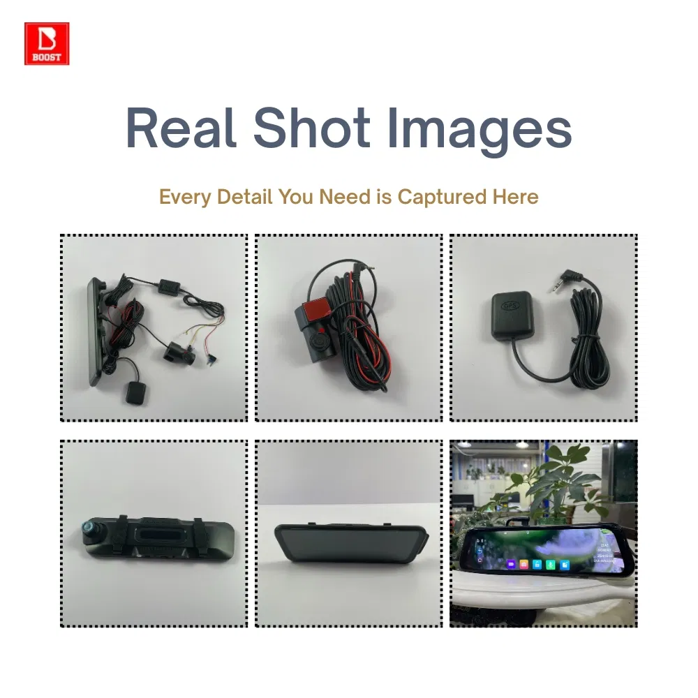 4K Dual Dash Cam with GPS and Streaming Mirror Display