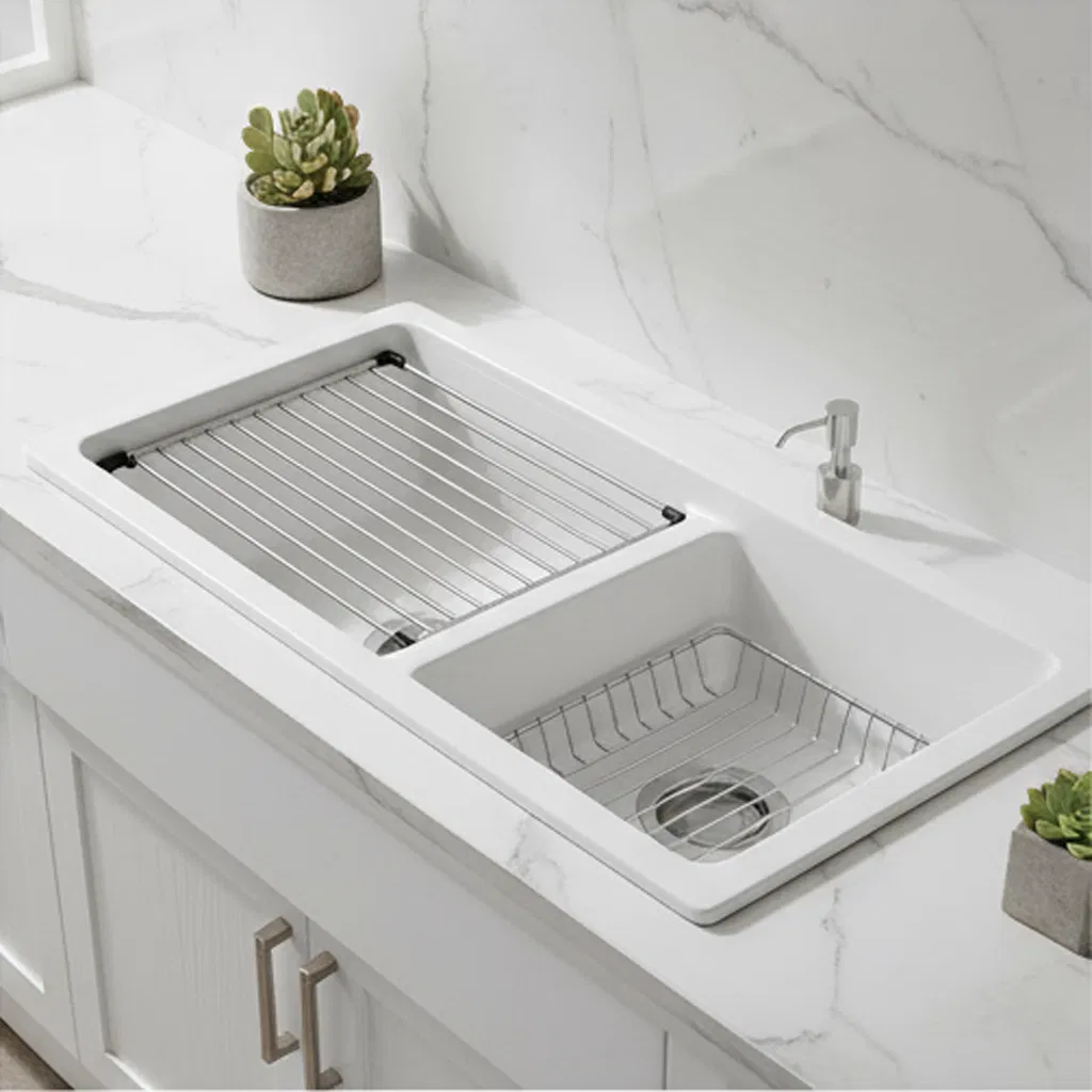 Premium Double Bowl Drop-in Basin for Kitchen and Laundry