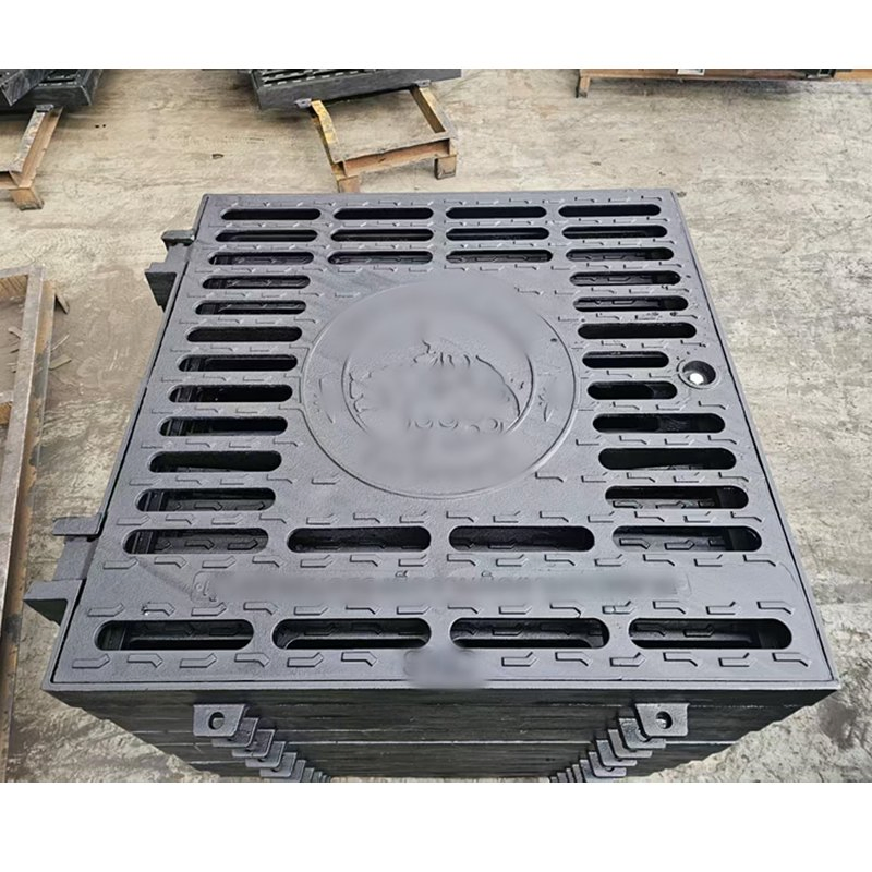 Customized Rectangle Ductile Cast Iron Hinged Type Manhole Cover Drain Grating