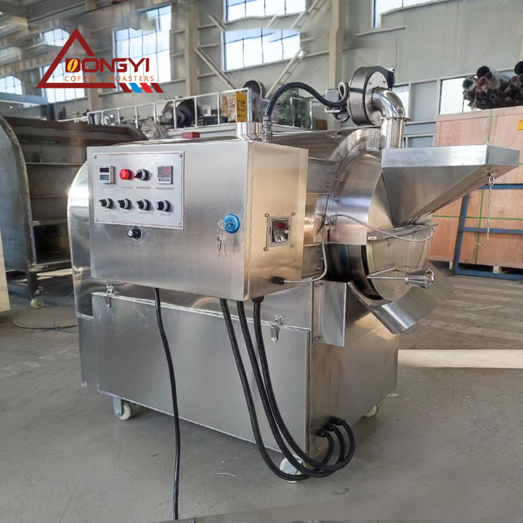 Intellicent Constant Temperature 30kg50kg/Batch Cocoa Bean/Peanuts/Soybean/Sesame Roasting