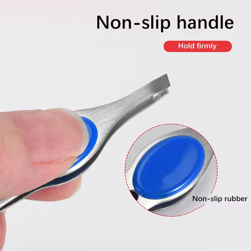 Custom Stainless Steel Beauty Eye Hair Removal Tool Eyelash Extension Eyebrow Tweezers