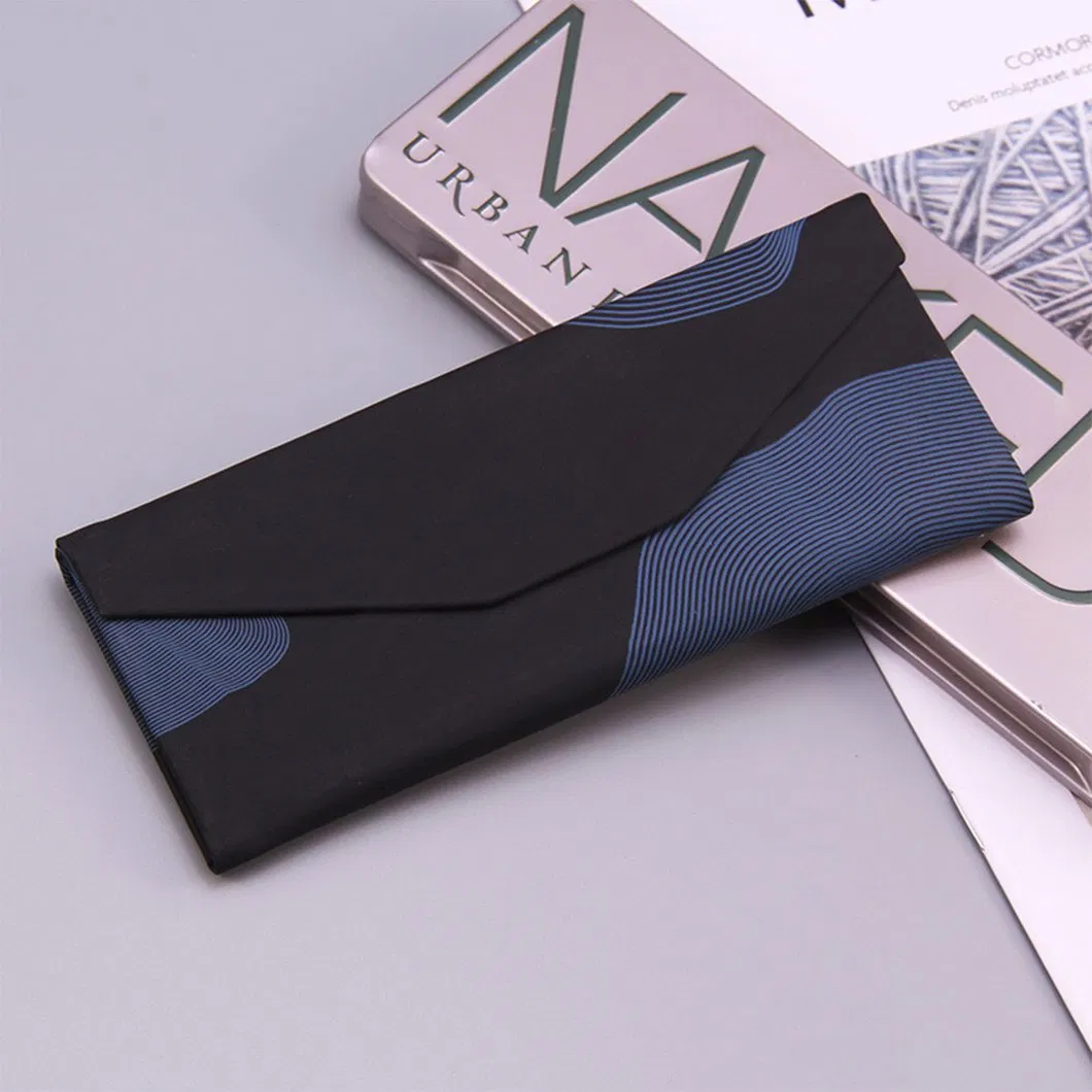 Custom Logo Glasses Package OEM Branded Triangle Folding Glasses Case