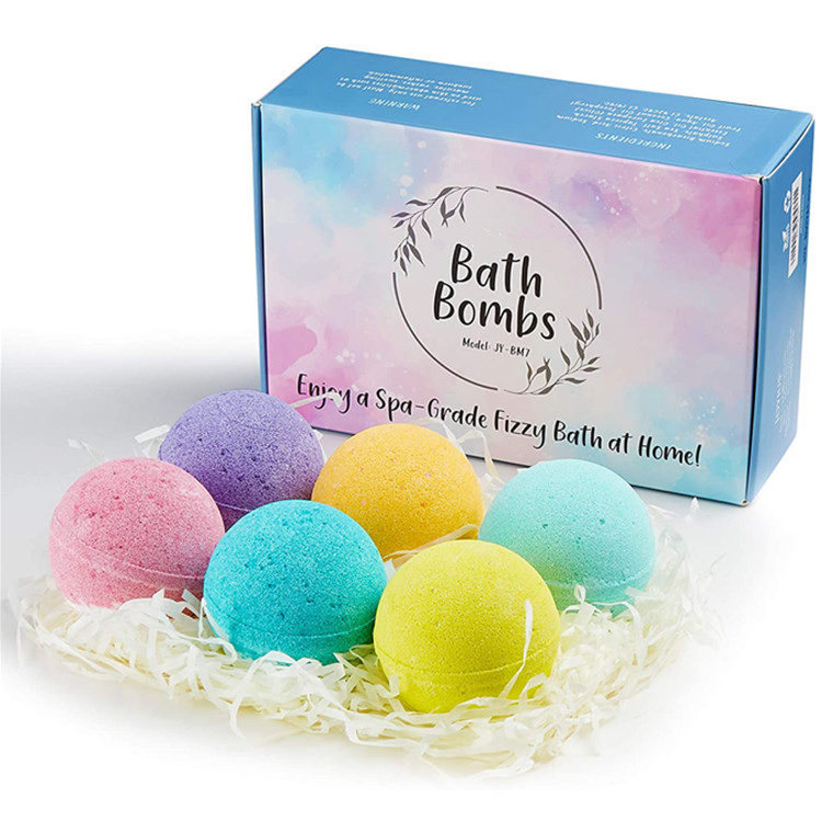 Advanced Custom Fizzy Bath Bombs Gift Set with Natural Essential Oils