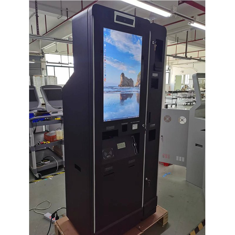 OEM Cool LED Touchscreen Casino Cash Deposit Kiosk ATM Machine