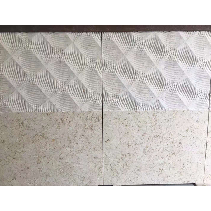 Yellow Cream Limestone Tile Outdoor Flooring