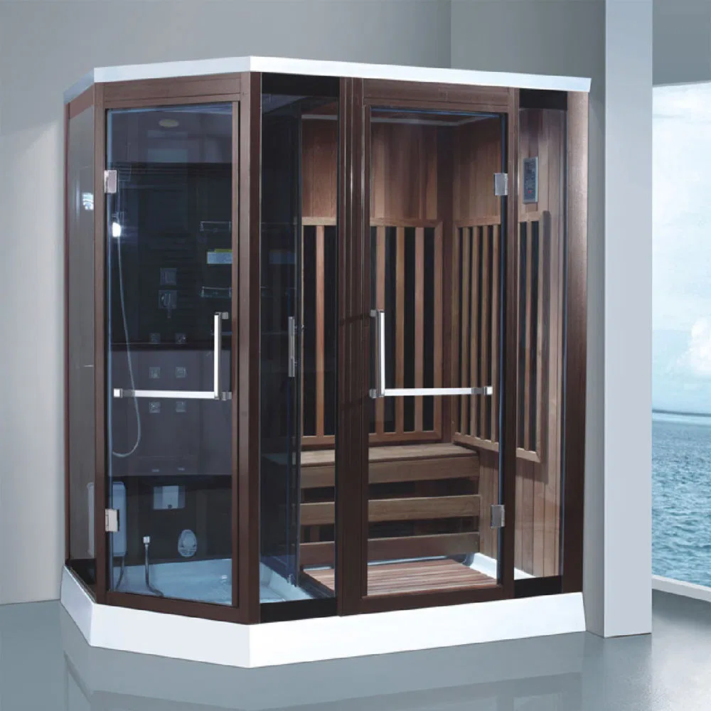 New Style Complete Enclosed Massage Sauna Shower Room Indoor Steam and Sauna Combined