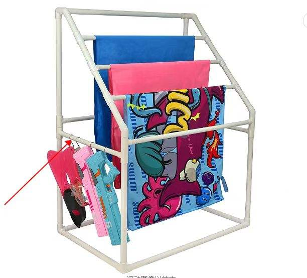 Modern 5-Tier Plastic Towel Rack with Heater for Bathrooms