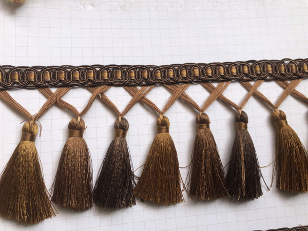 Colorful Wholesale 10cm Lace Bullion Tassel Trim Fringe for Clothes