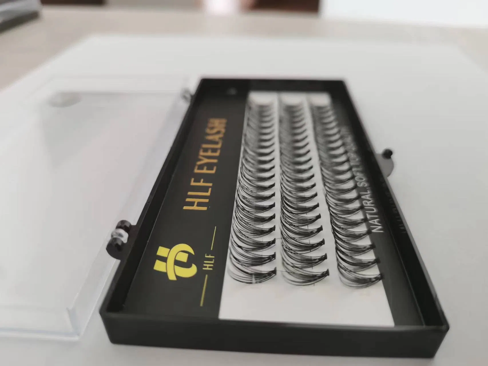 Premade Fan Cluster Lashes 0.10mm Fishtail Type Fashion 10d 12D 14D Heat Bonded Individual Cluster Eyelash DIY Eyelashes Extension