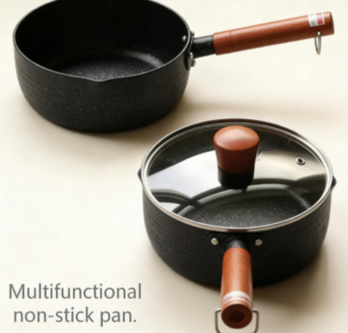 Non-Stick Granite Coating Saucepan with Lid (18cm)