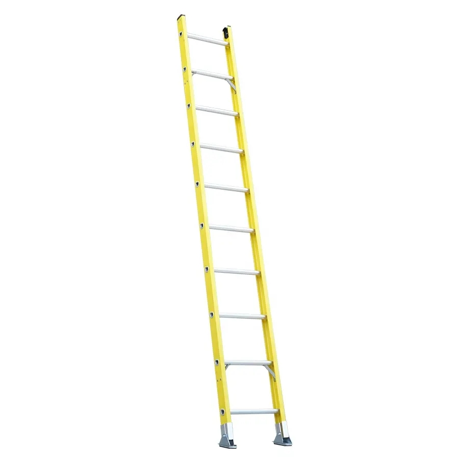 Fiberglass Single ANSI Type Iaa 375lbs Extra Heavy Duty Straight Ladder for Industrial