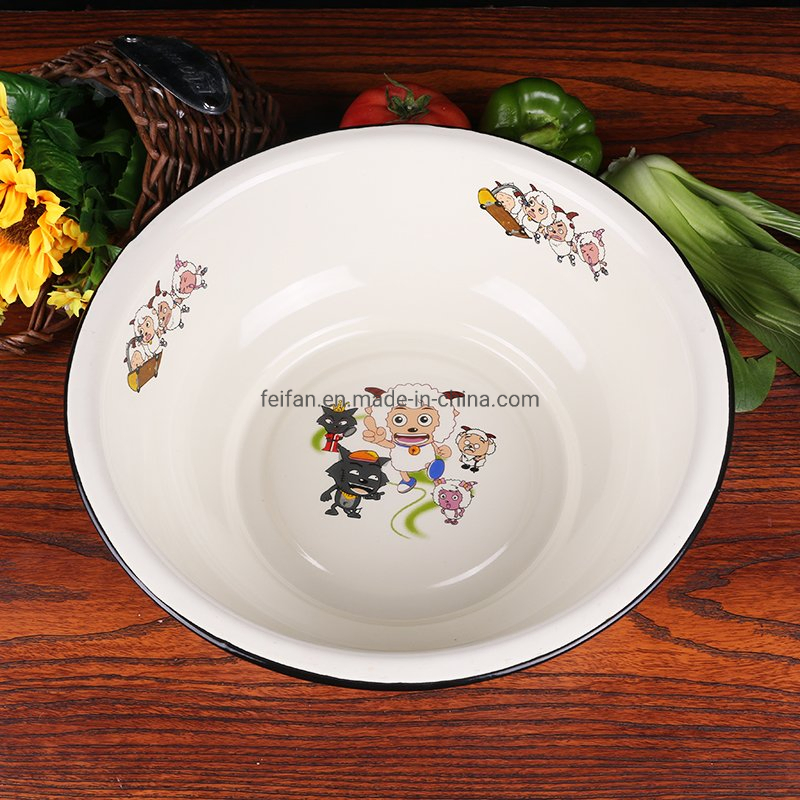 Chinese Style Hot Selling Enamel Wash Basin/Bowl for Kitchen Use