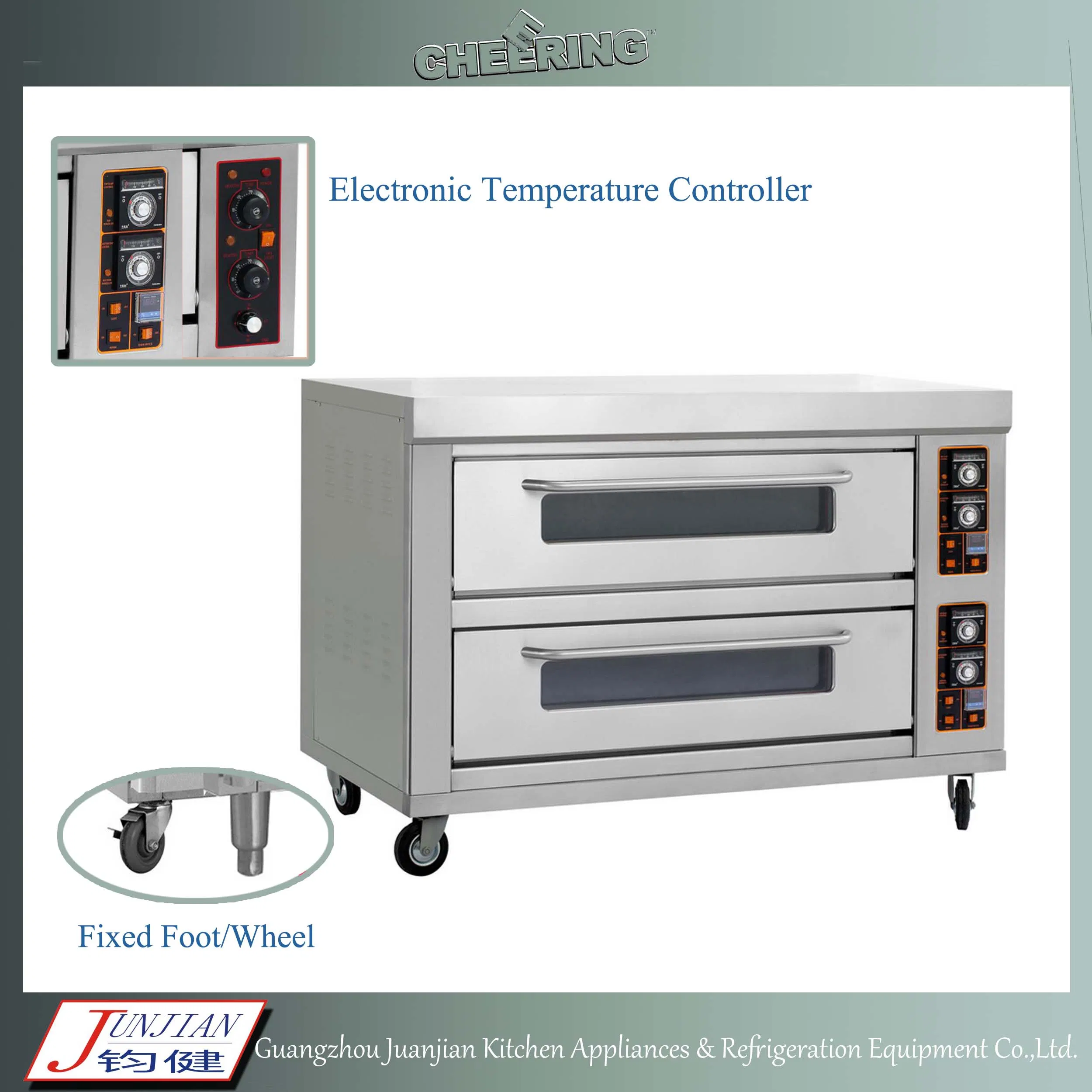 Commercial Double-Layer Four-Tray Gas Pizza Bakery Oven