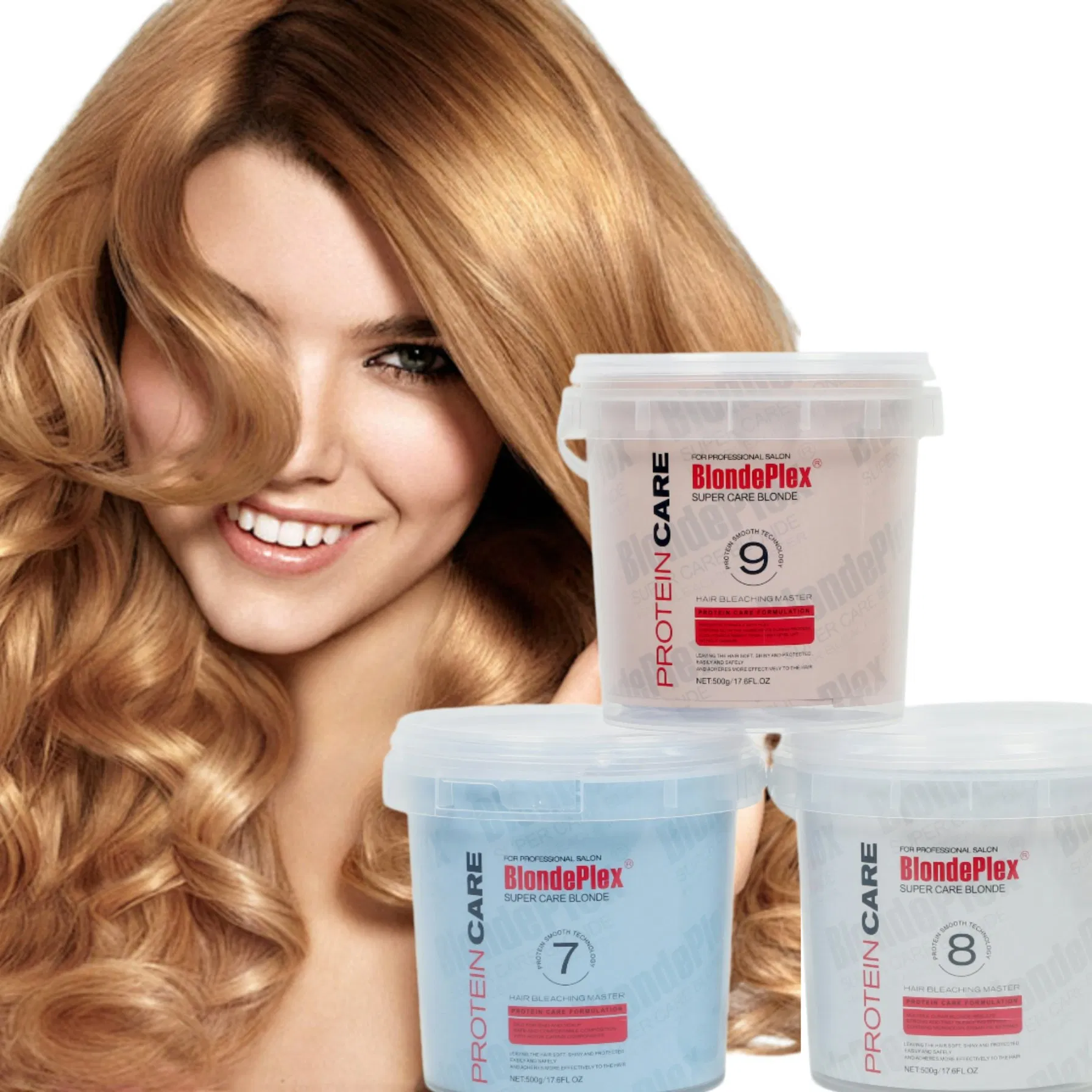 Professional Salon Use No Damaged Fading Hair Color Removers Powder for Bleach Blonder Hair