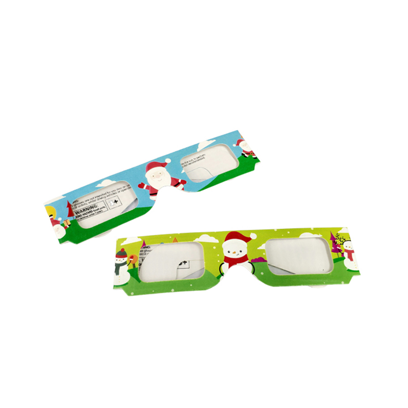 3D Paper Glasses Rainbow Fireworks Love Snowman Christmas Tree Various Special Effects Logo Can Be Printed