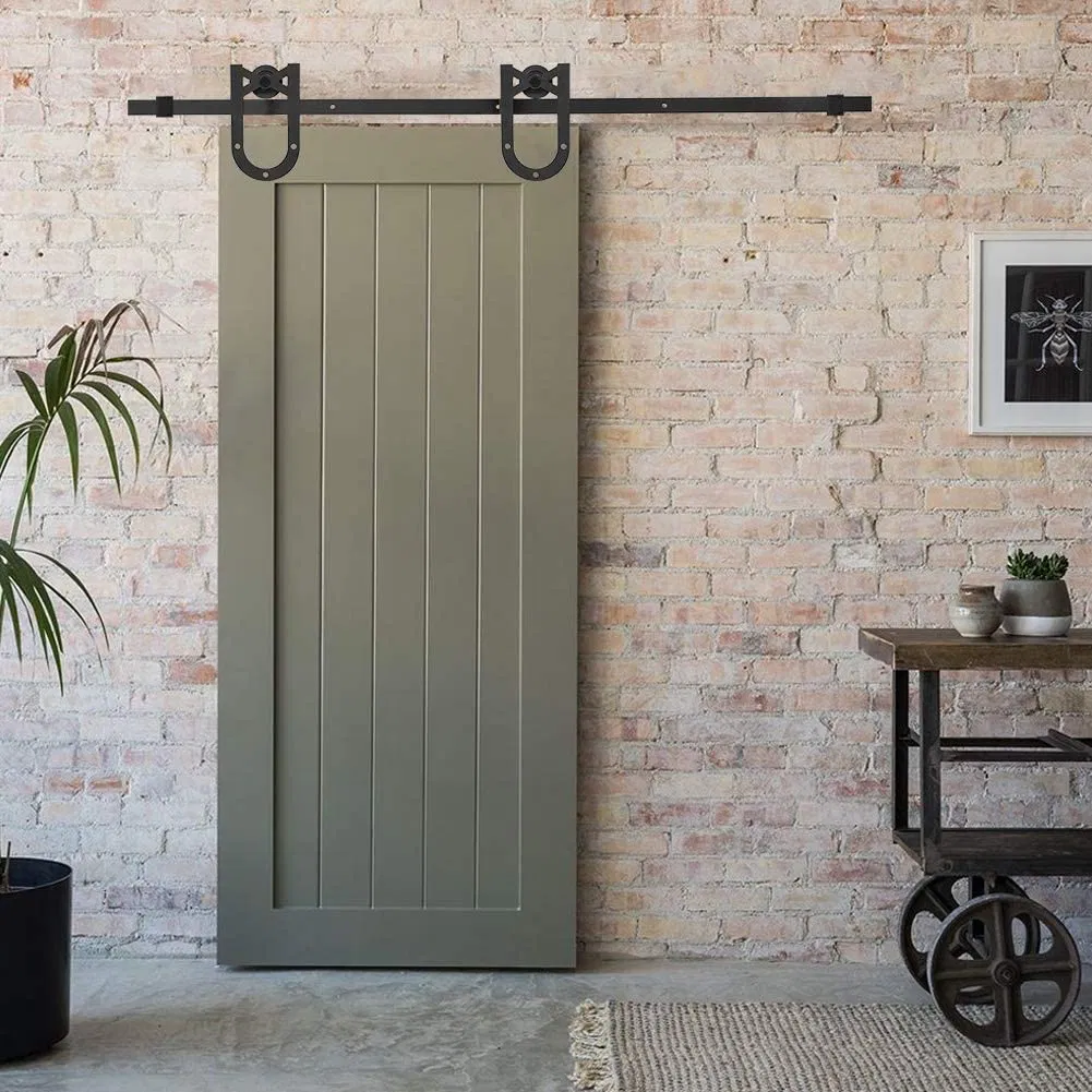 Black Colors Spray The Powder Sliding Barn Door Hardware
