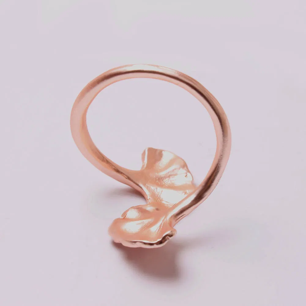 Wholesale Creative Ginkgo Leaf Napkin Ring Gold Leaf Napkin Buckle for Home Table