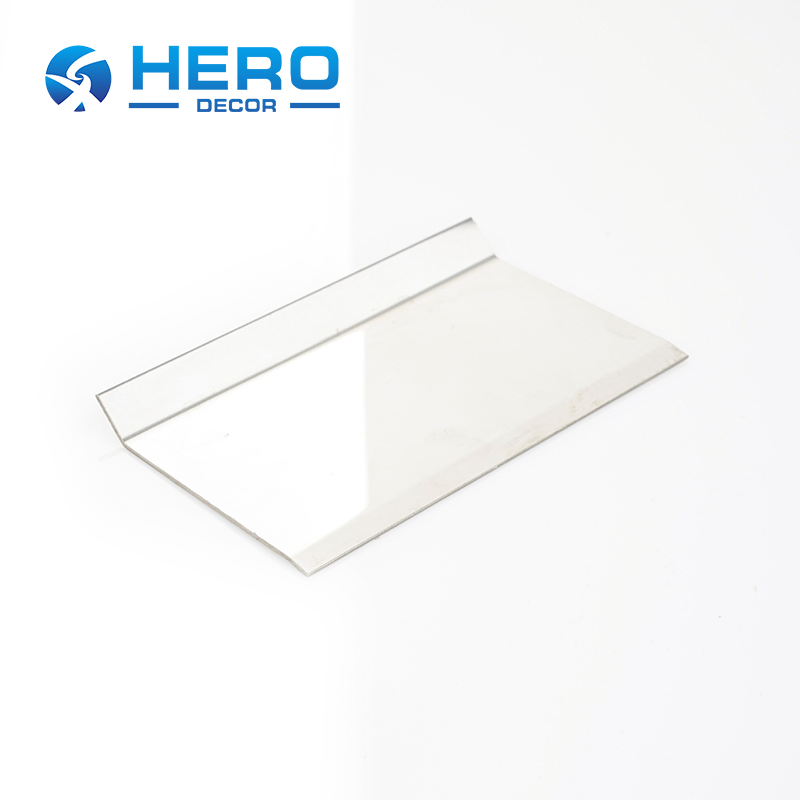 Corner Tile Trim Stainless Steel Sample 15-22mm Thickness Grade Carpet Waterproof Hero Metal Bath Seal Curved Triangle Shape Ceiling Strip