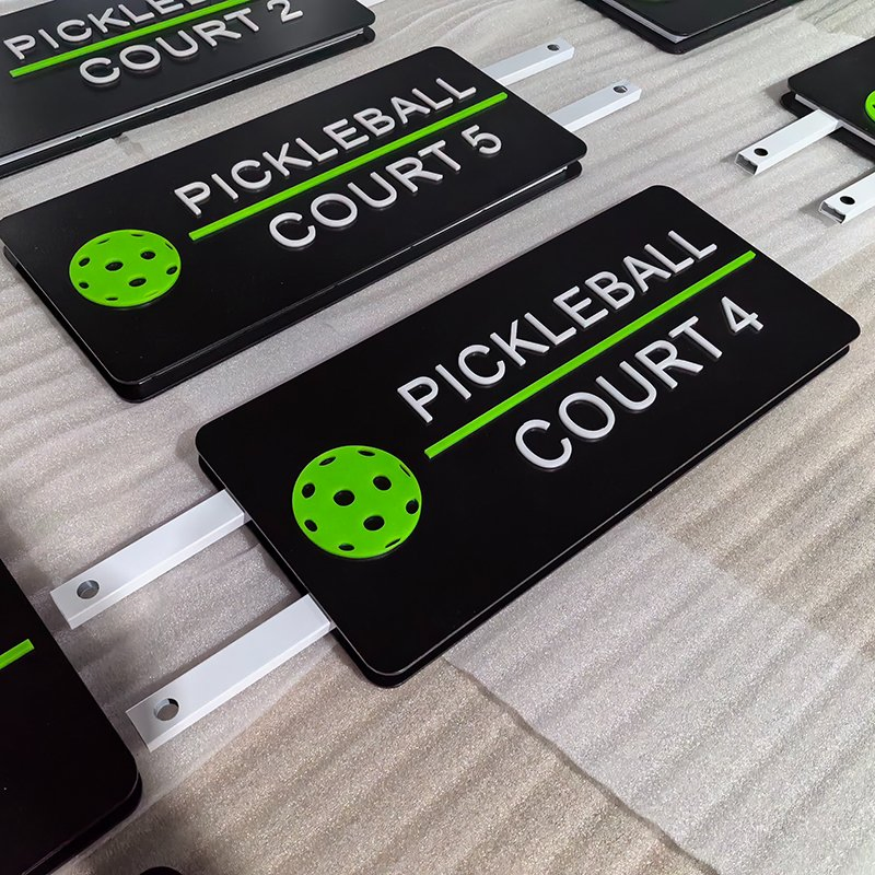 Custom Ezd Side Hanging Wall Mounted Illuminated Restroom Emergency Exit Wayfinding Sign