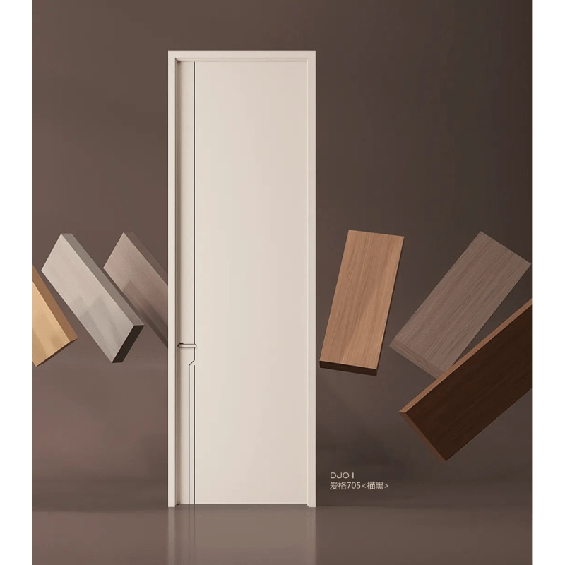 Online Technical Support Custom Sizes Formaldehyde-Free Interior WPC PVC Bathroom Hotel House Door