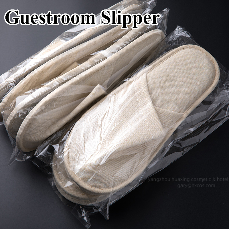 Disposable Slippers for Guests SPA Travel Hotel Slippers Disposable, Individually Wrapped Anti-Slip Slippers in Bulk