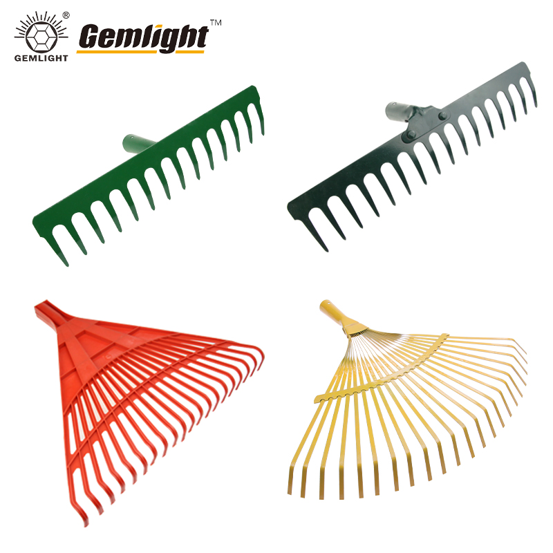 Carbon Steel Cleaning Garden Rake with Handle Metal Rake
