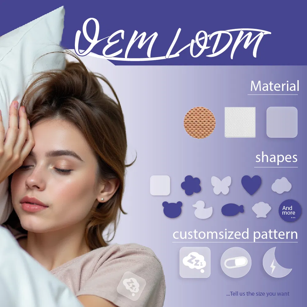 Special Offer Custom Size Easy to Use During Sleep Lavender Essential Oil Sleep Aid Patch