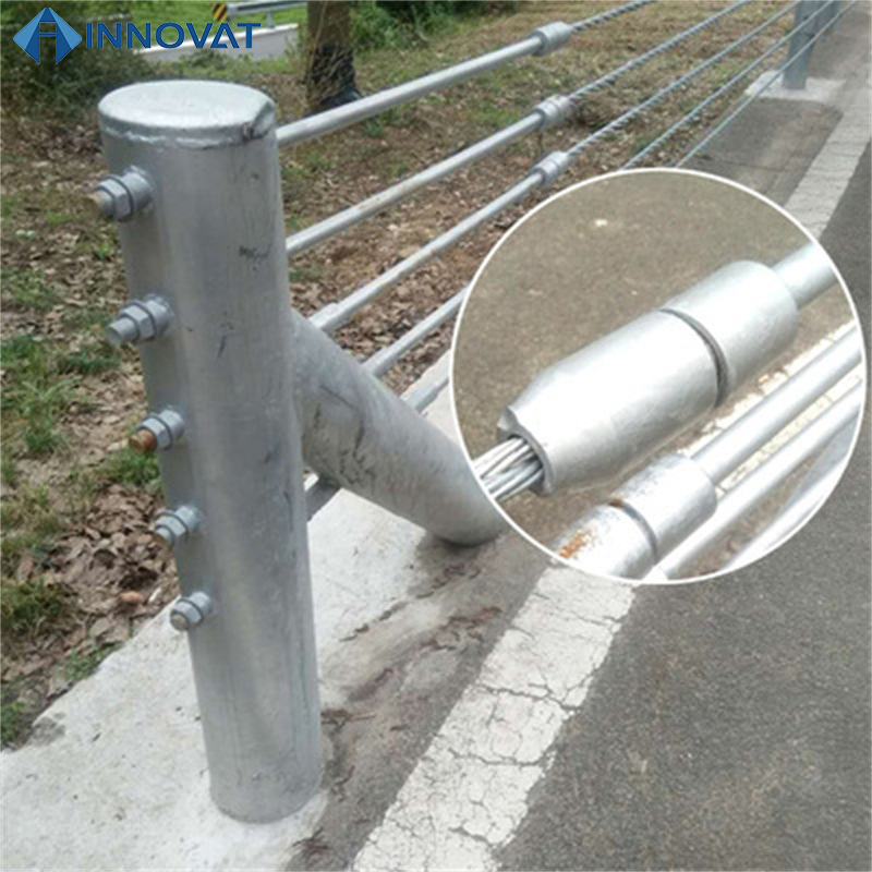 Zinc Coated Cable Highway Guardrail Barrier Flexible Cable Guardrail Guardrail Road and Bridge