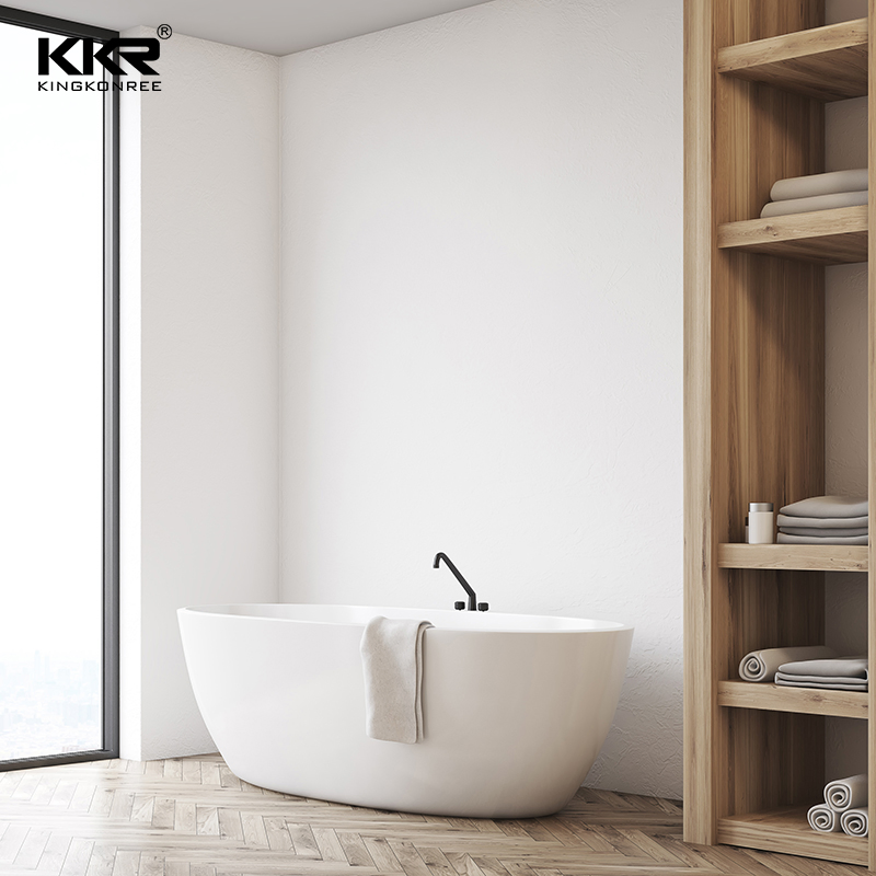 Угловая ванна из искусственного камня