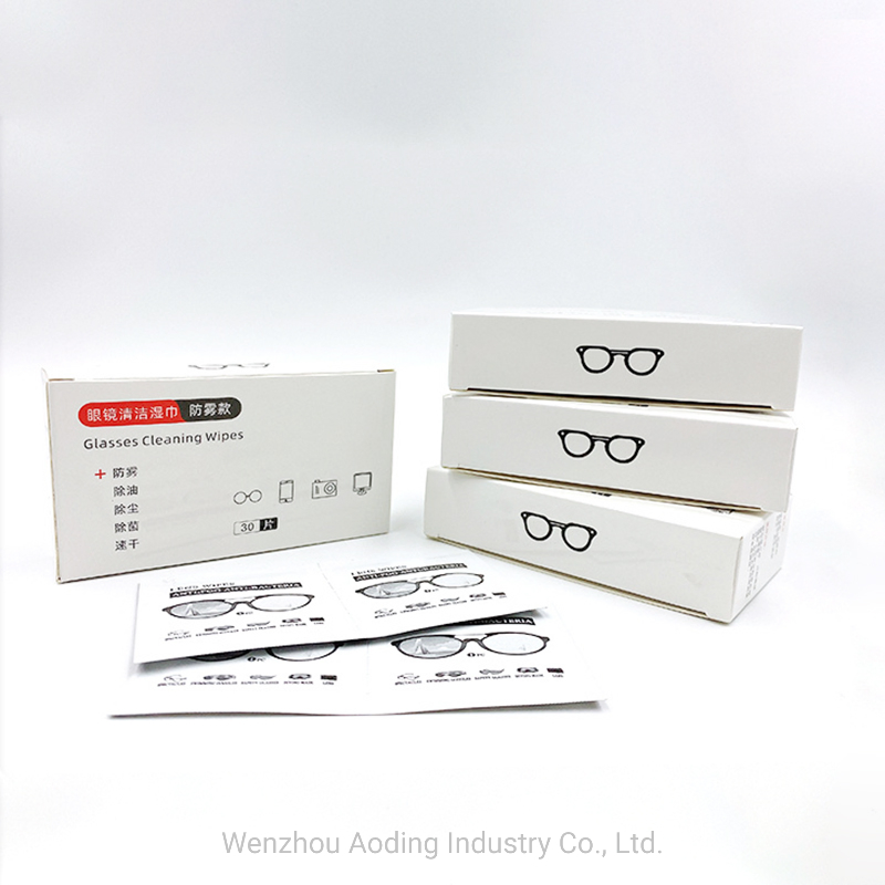 Pre-Moistened Lens Cleaning Wipes Screen and Glasses Wet Wipes