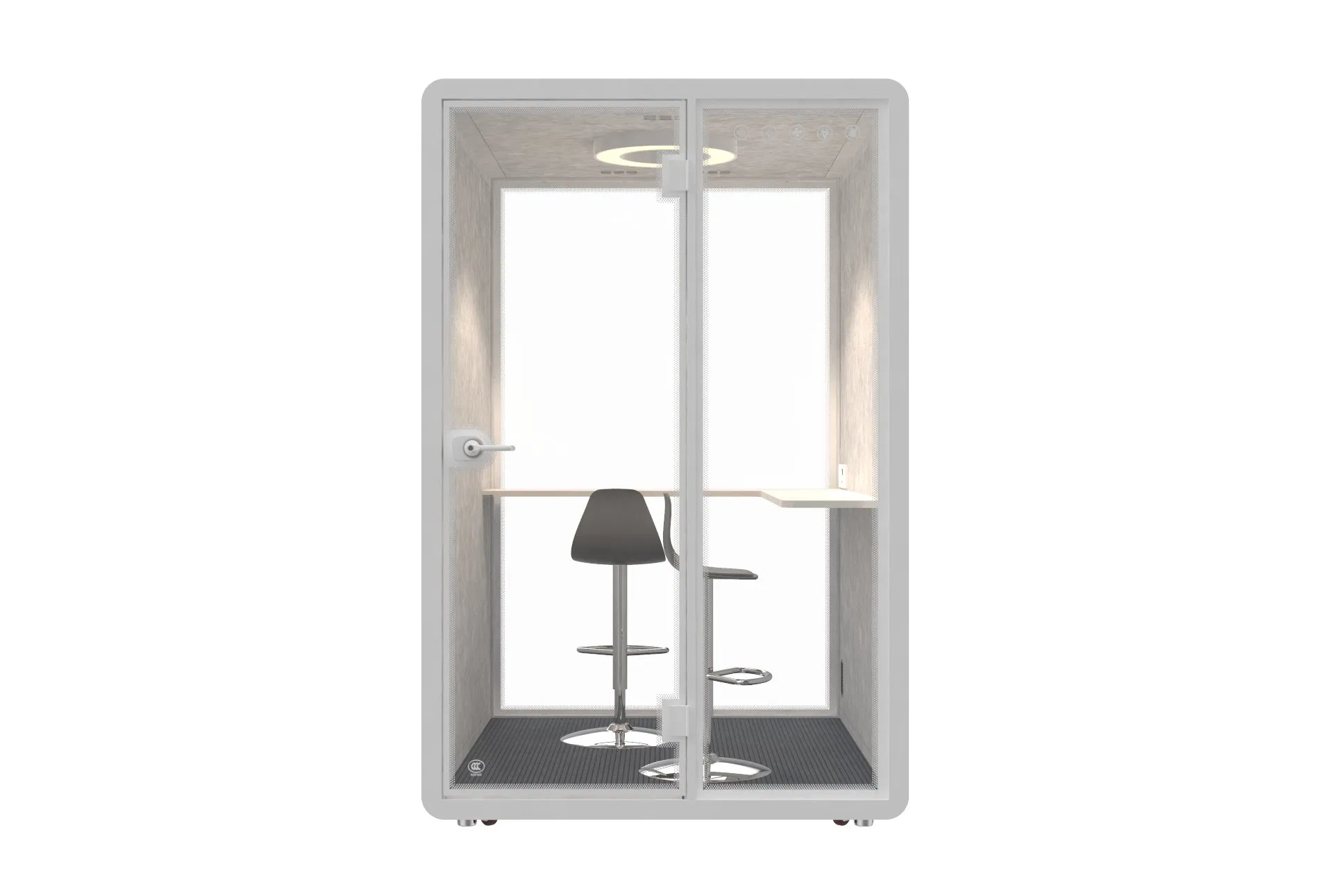 Soundproof Privacy Office Pod for Open Plan Offices with Fresh Air System and LED Lighting