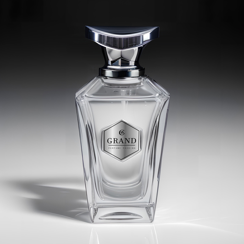 Wholesale Glass Perfume Bottles Blue Custom Empty Perfume Unique Cap