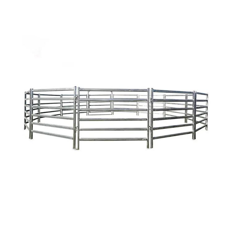 Hot Selling Security Sturdy and Durable Continuous 1.8X2.1m Cattle Horse Sheep Iron Steel Corral Livestock Yard Fence Panel