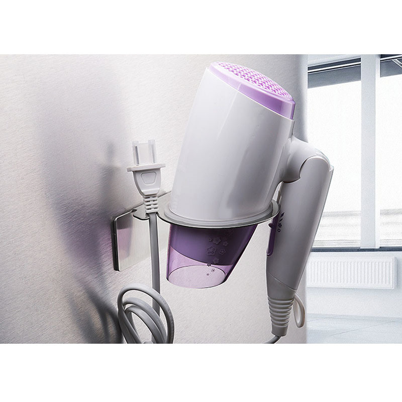 Настенная полка для фена с подставкой под вилку