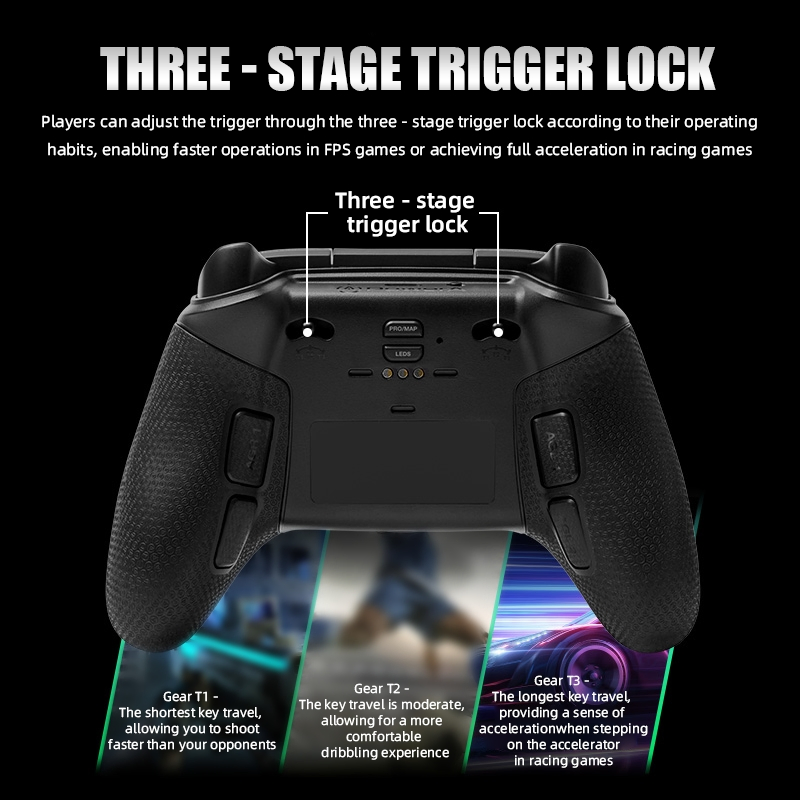 Wholesale RGB LED Lighting Wireless Controller for xBox Series X|S PC with Lumectra