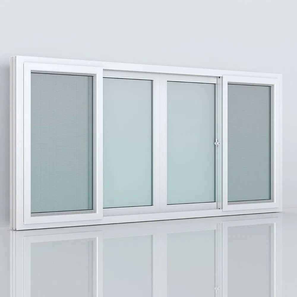Раздвижное окно UPVC для узких помещений