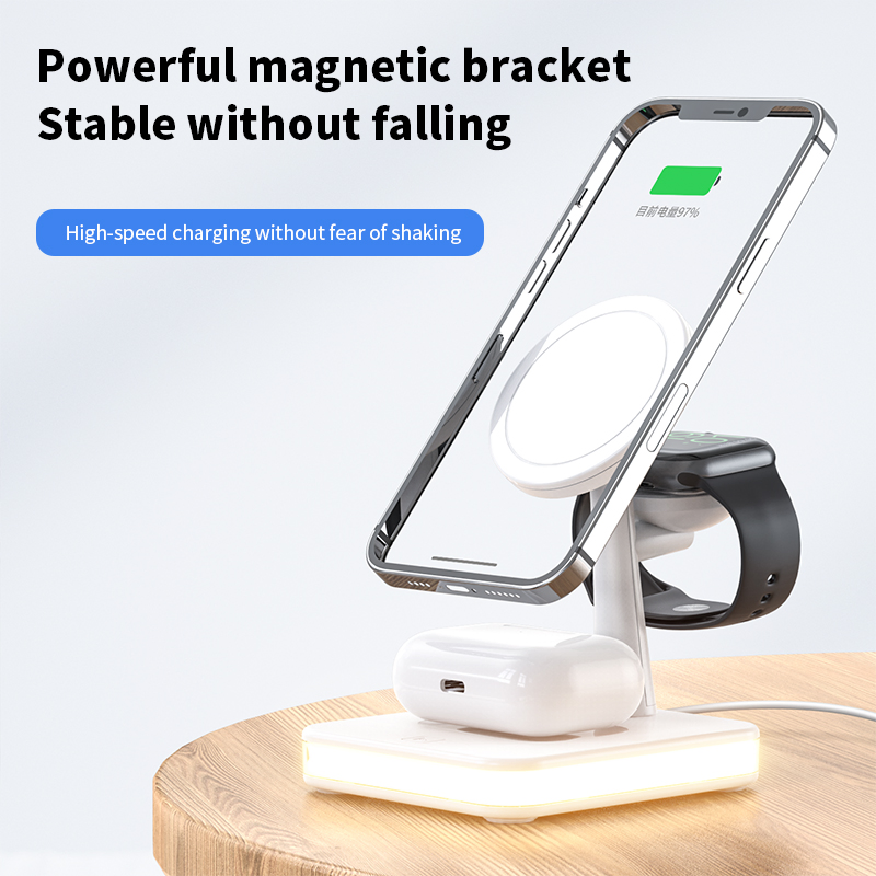 4 in 1 Magnetic 15W Wireless Charger Station for iPhone 12/13/14
