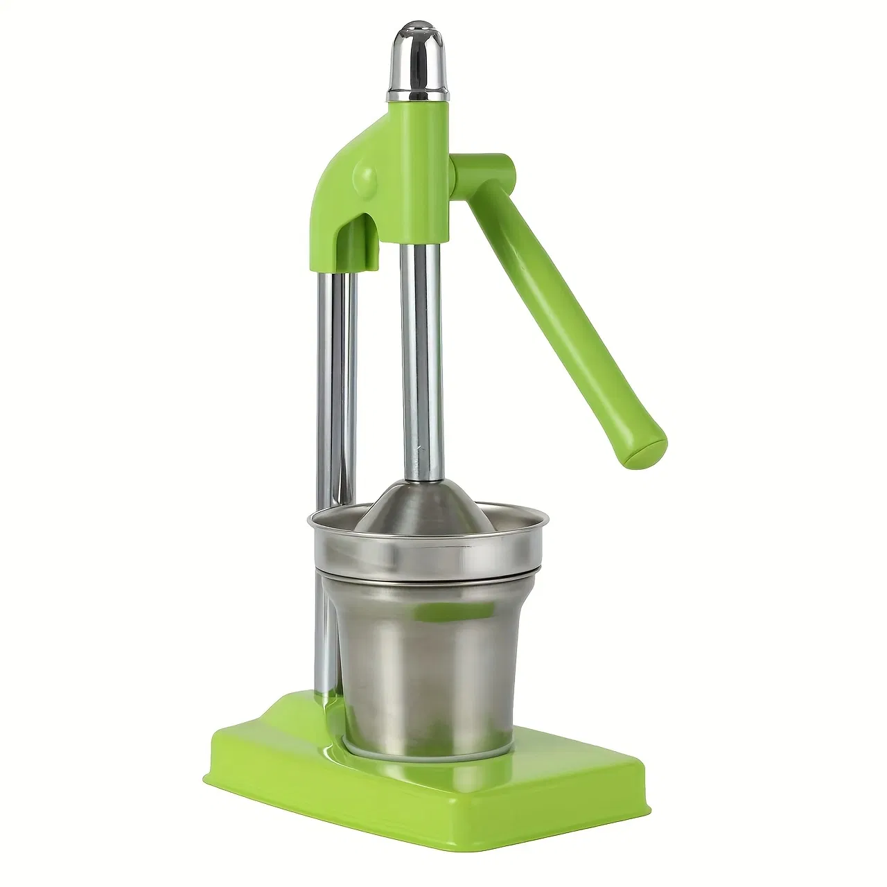Durable Stainless Steel Manual Citrus Juicer with Fruit Basket