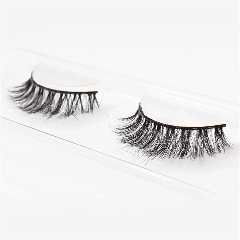 Volume Individual Eyelash 3D Natural Faux Mink Lashes Wholesale Full Strip Eyelashes