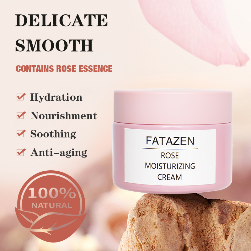 Nourishing Soothing Lighten Skin Fine Lines Natural Rose Hydrating Moisturizing Facial Cream