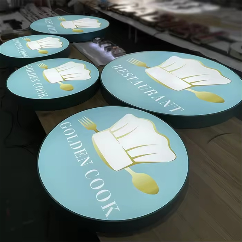 Custom China Printing Popular 3D Logo LED Acrylic Forming Advertising Light Box