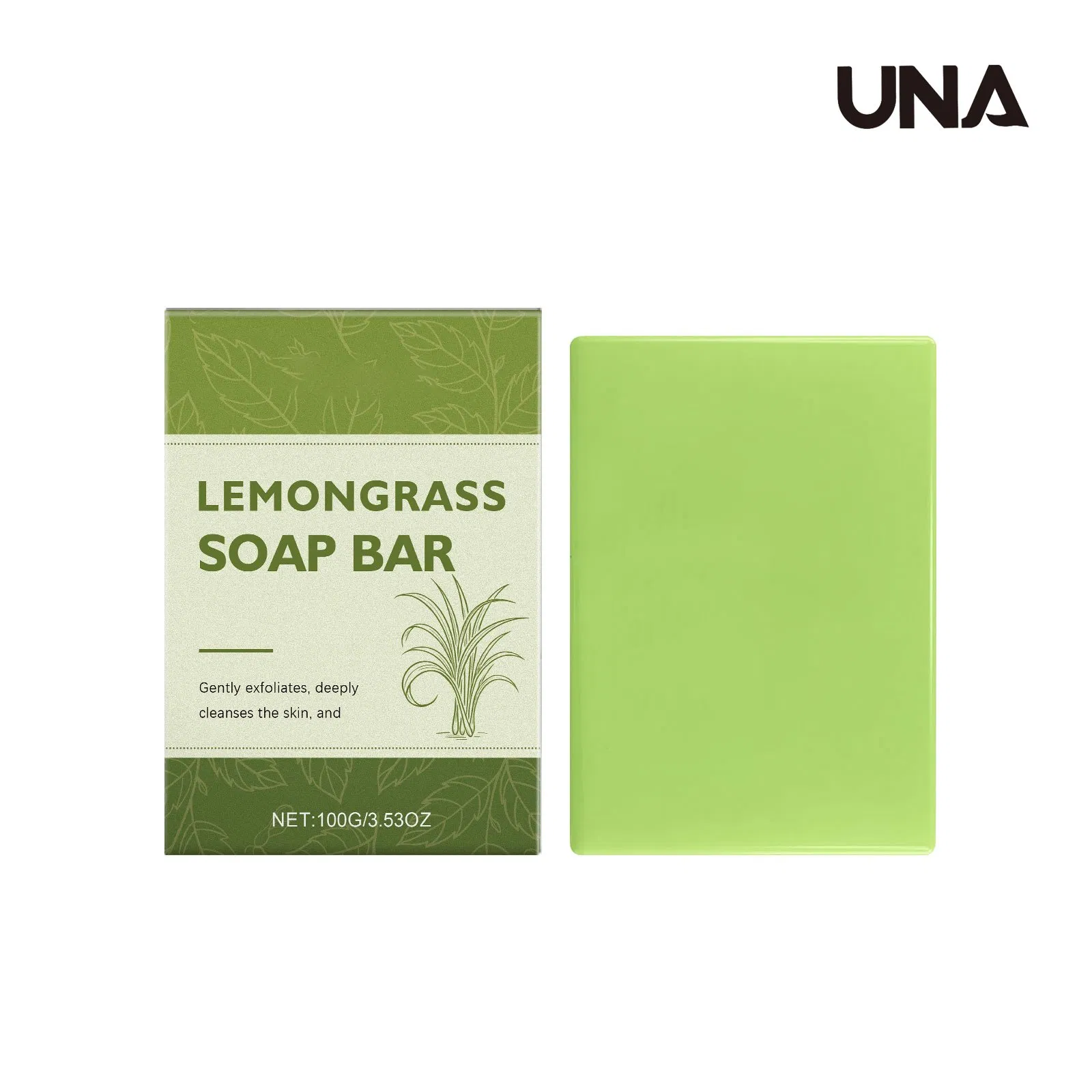 Lemongrass Soap - Herbal Fragrance, Daily Bath Soap for Hydrating, Cleansing and Moisturizing Skin