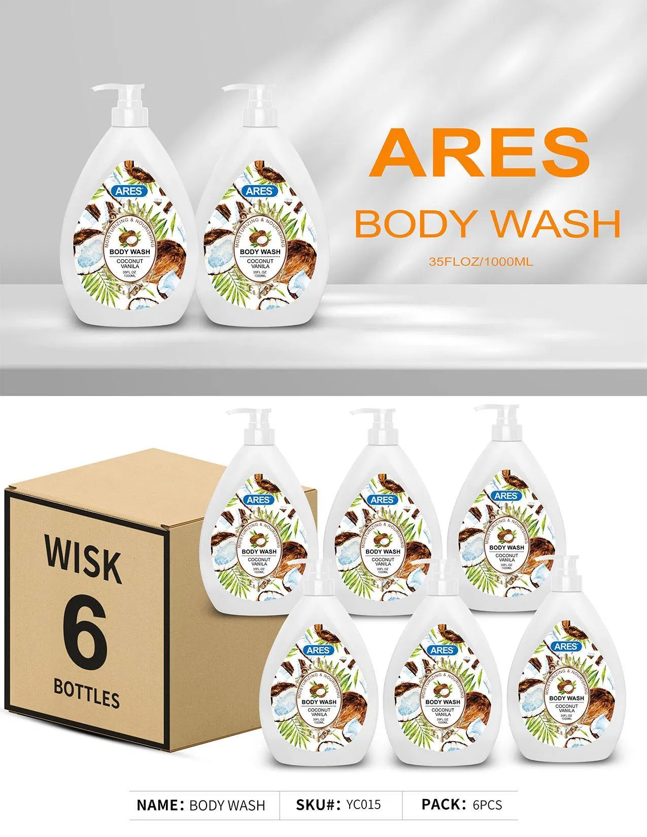 Body Wash, Body Soap, Shower Gel Hydrating OEM/ODM Customized