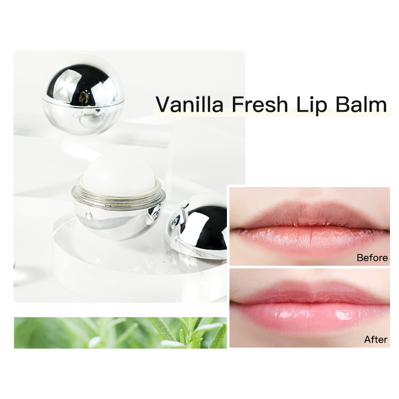 Natural Whitening Lip Lines Moisturizing Compact Convenient Daily Silver Ball Lip Balm
