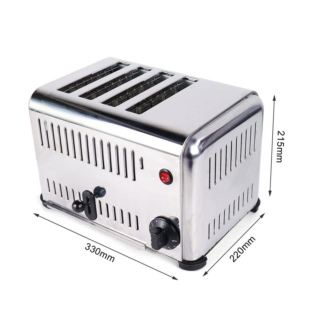 Versatile Stainless Steel Toaster with Adjustable Browning Control